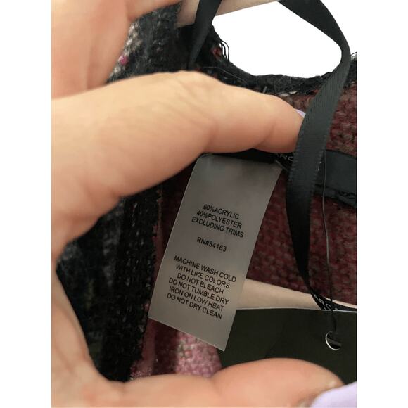 NWT Marc New York Oversized Open Front Asymmetrical Floral Kimono One Size - Picture 7 of 8